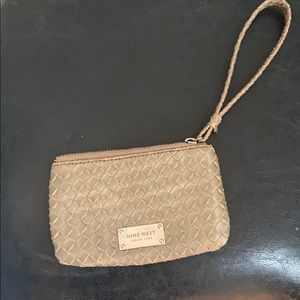 Nine West gold wristlet